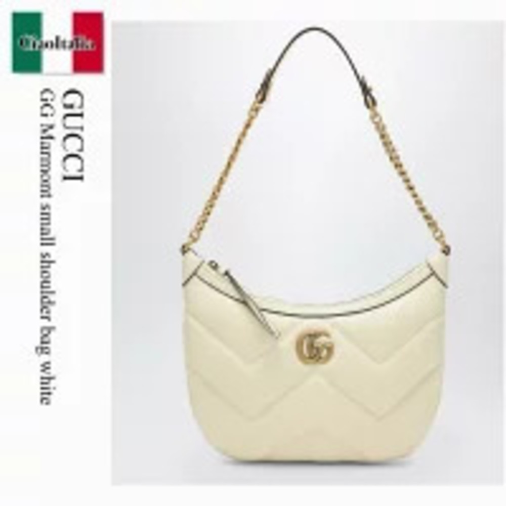 Gucci Bag Handbag GG Marmont Shoulder White Pouch
